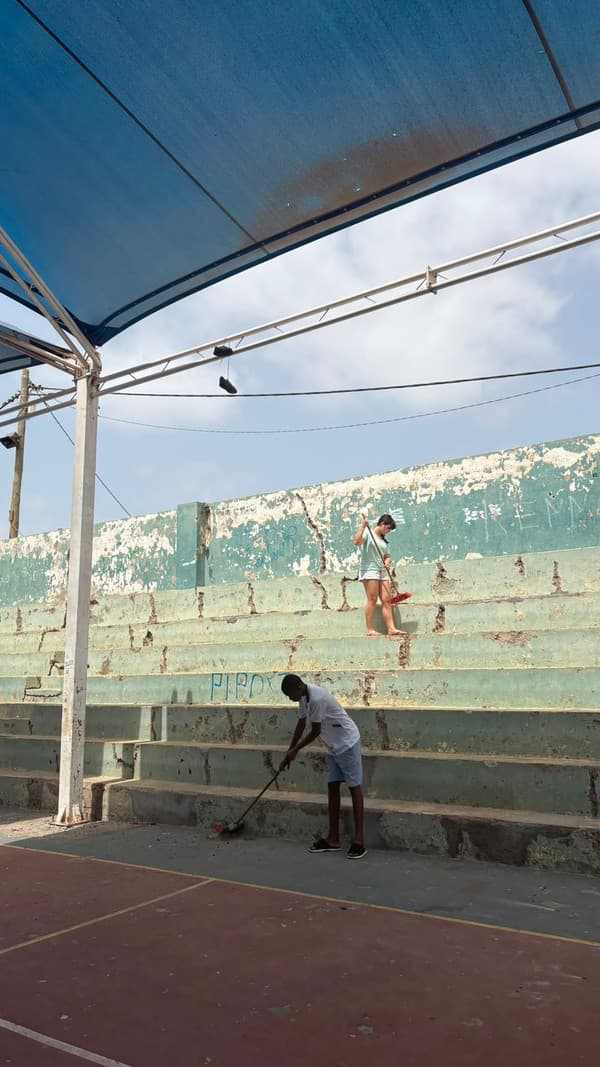 Projeto Entremundos promove reabilitação do polidesportivo da Comunidade Ponta D’Água — foto 4