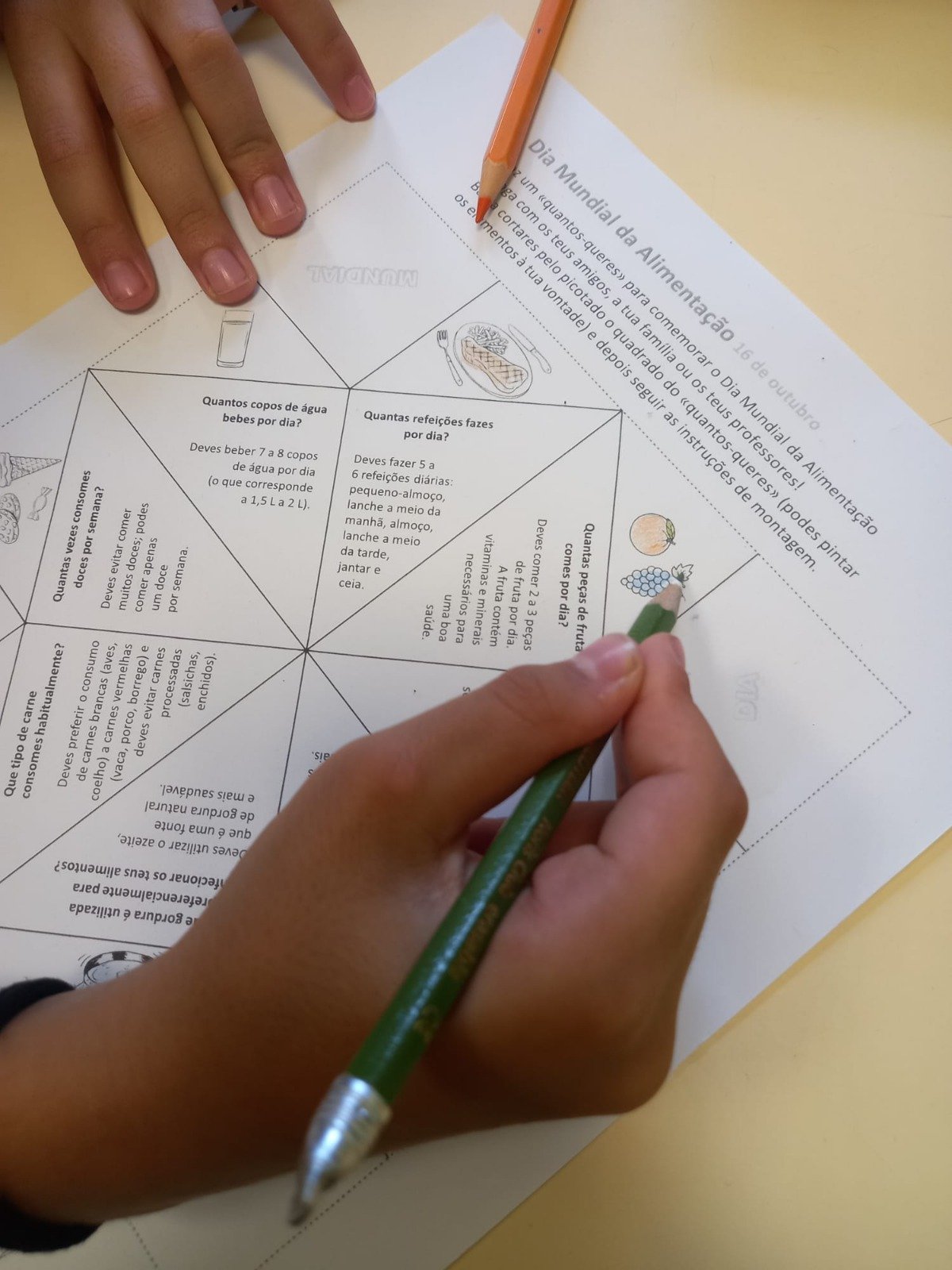 Alunos do 2.º Ciclo assinalam Dia Mundial da Alimentação