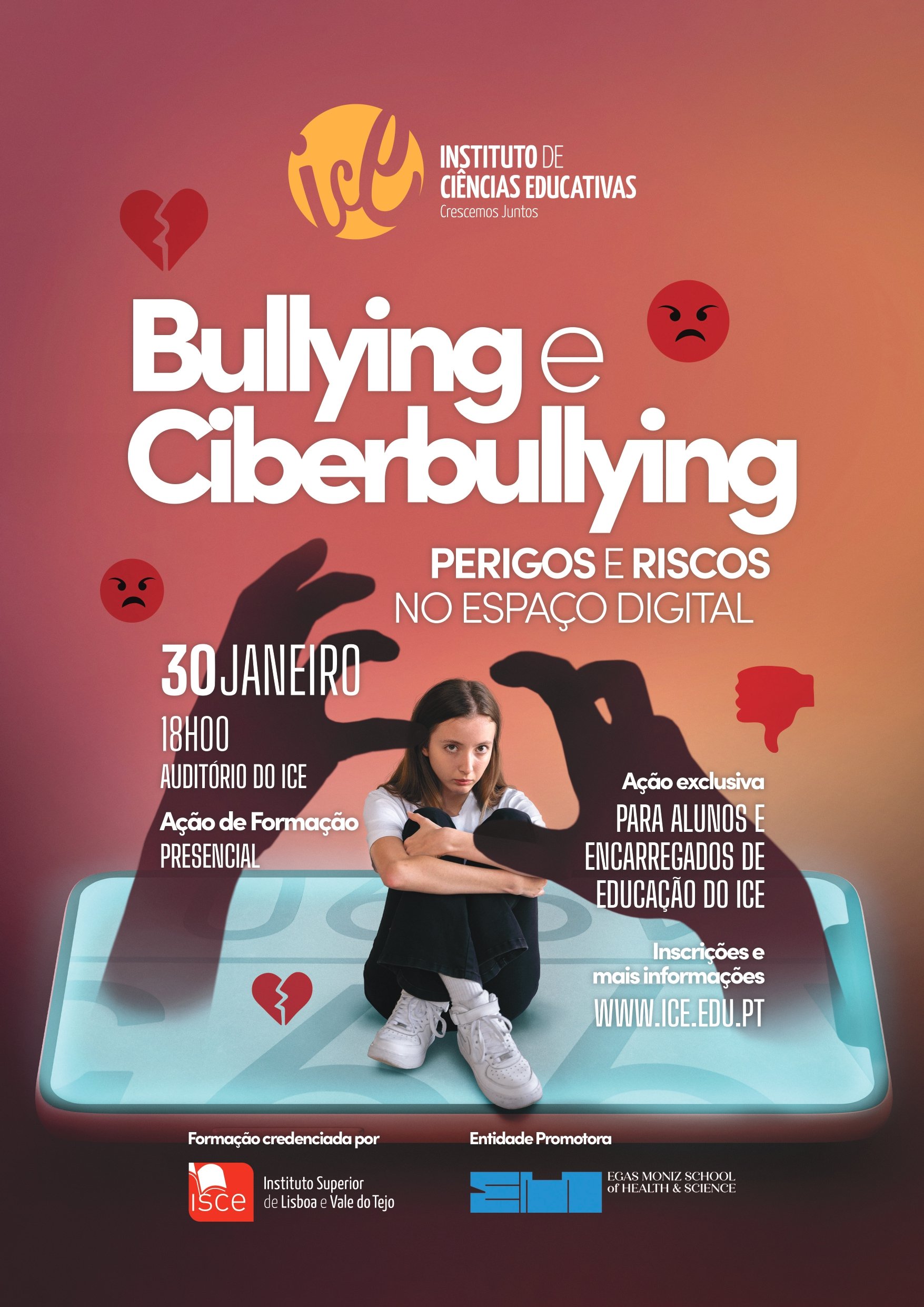 Ação de Formação “Bullying e Ciberbullying: Perigos e Riscos no Espaço Digital”
