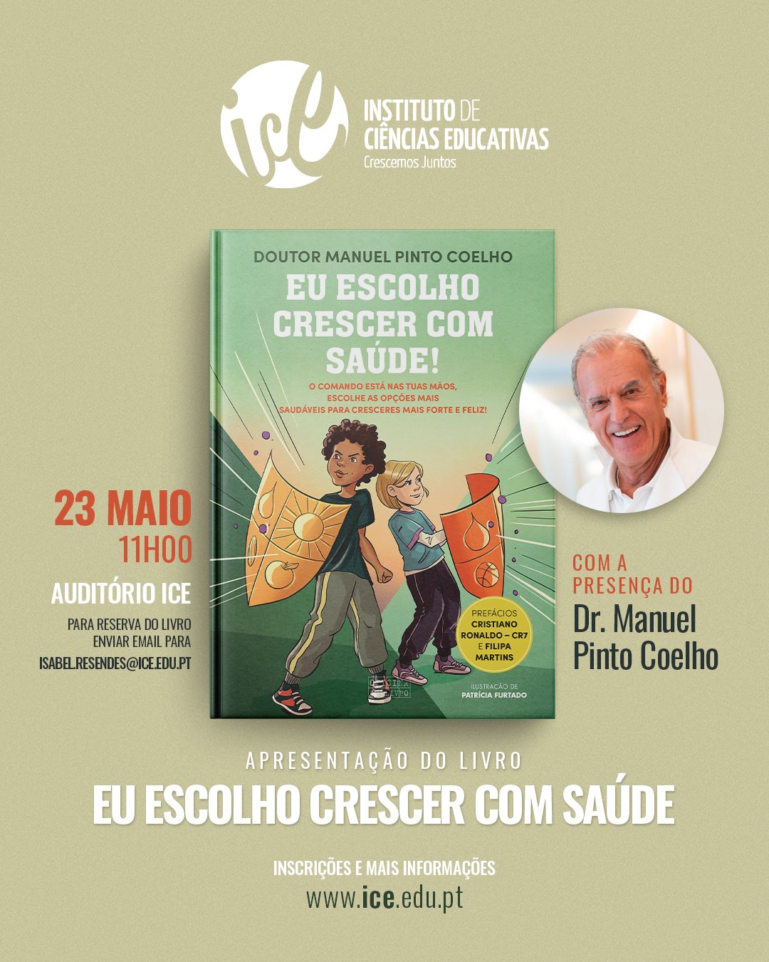Apresentação do livro “Eu Escolho Crescer com Saúde” no ICE
